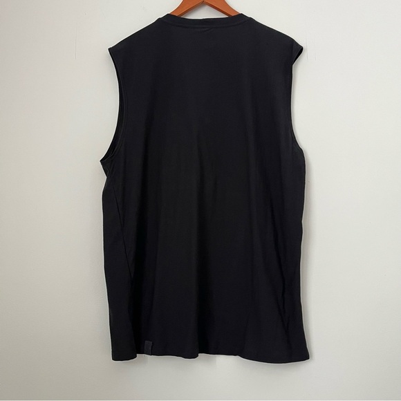 Lahgo x Lunya Cool Every Day Muscle Tee XL Black Pocket Loungewear Luxurious USA - Picture 2 of 9